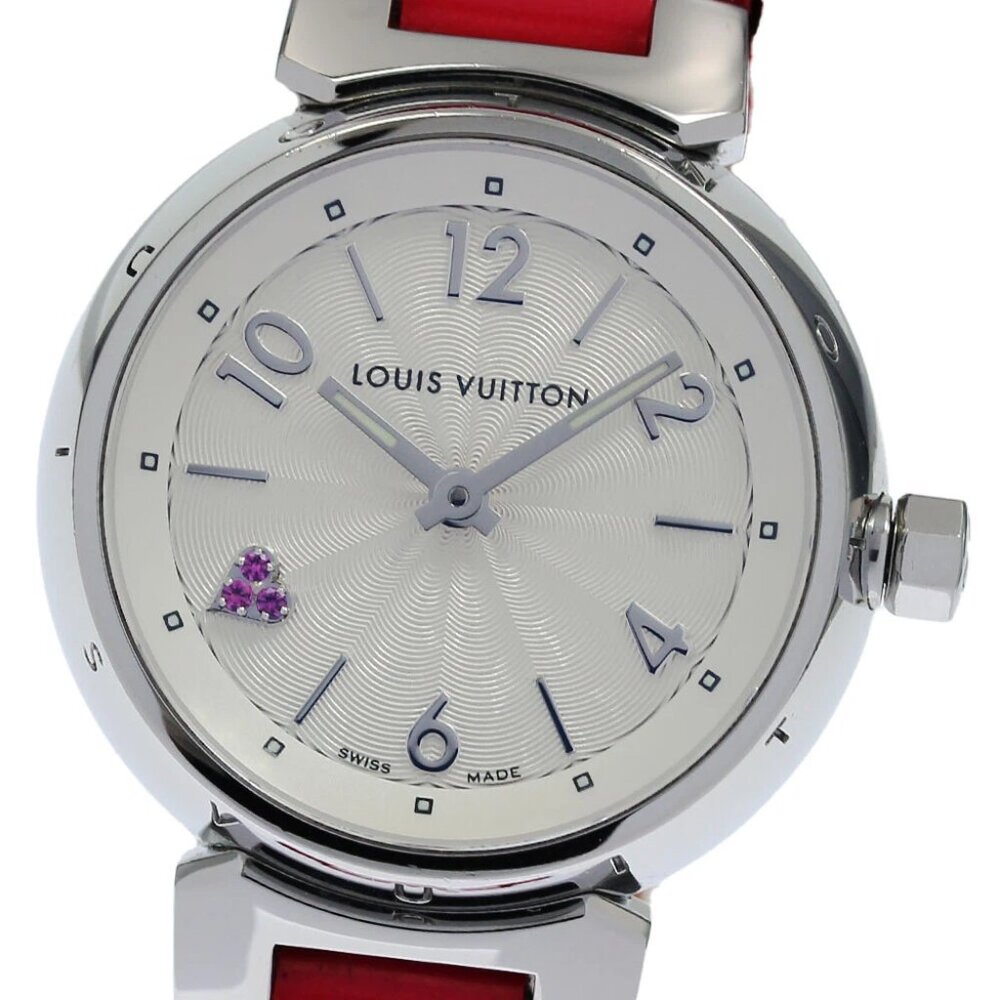 LOUIS VUITTON Tambour Q1218 heart Silver Dial Quartz Ladies Watch_828555 - Picture 6 of 6